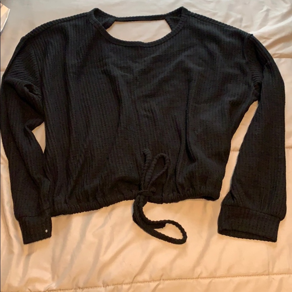 Open back sweater